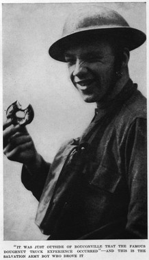 &ldquo;It was just outside of Bouconville that the famous doughnut truck experience occurred&rdquo;---and this is the Salvation Army boy who drove it