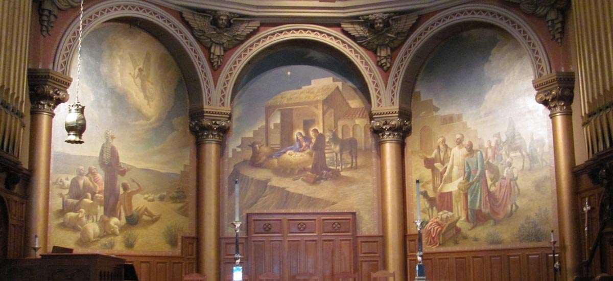 holy trinity church mural